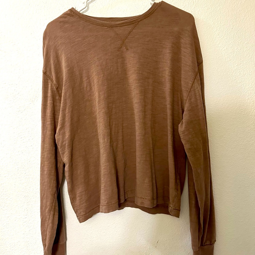 Long sleeve oversized brown shirt by Universal Thread. Size small.